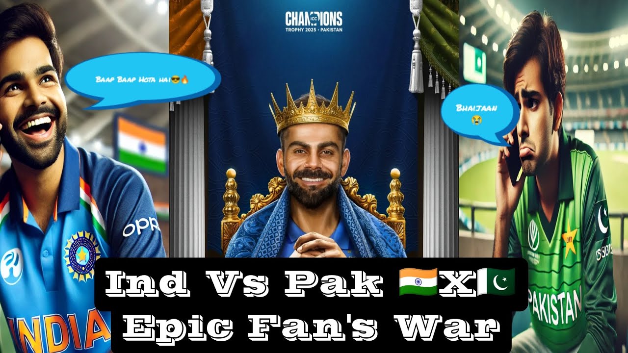 India Vs Pakistan / Epic Fan's War / Cricket Funny Dubbing / The Voice ...