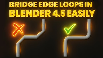 How to Bridge Edge Loops in Blender 4.5 | Easy Blender Modeling Tutorial for Beginners