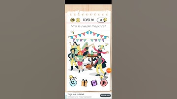 Brain test level 10 What is unusual in this picture? Walkthrough