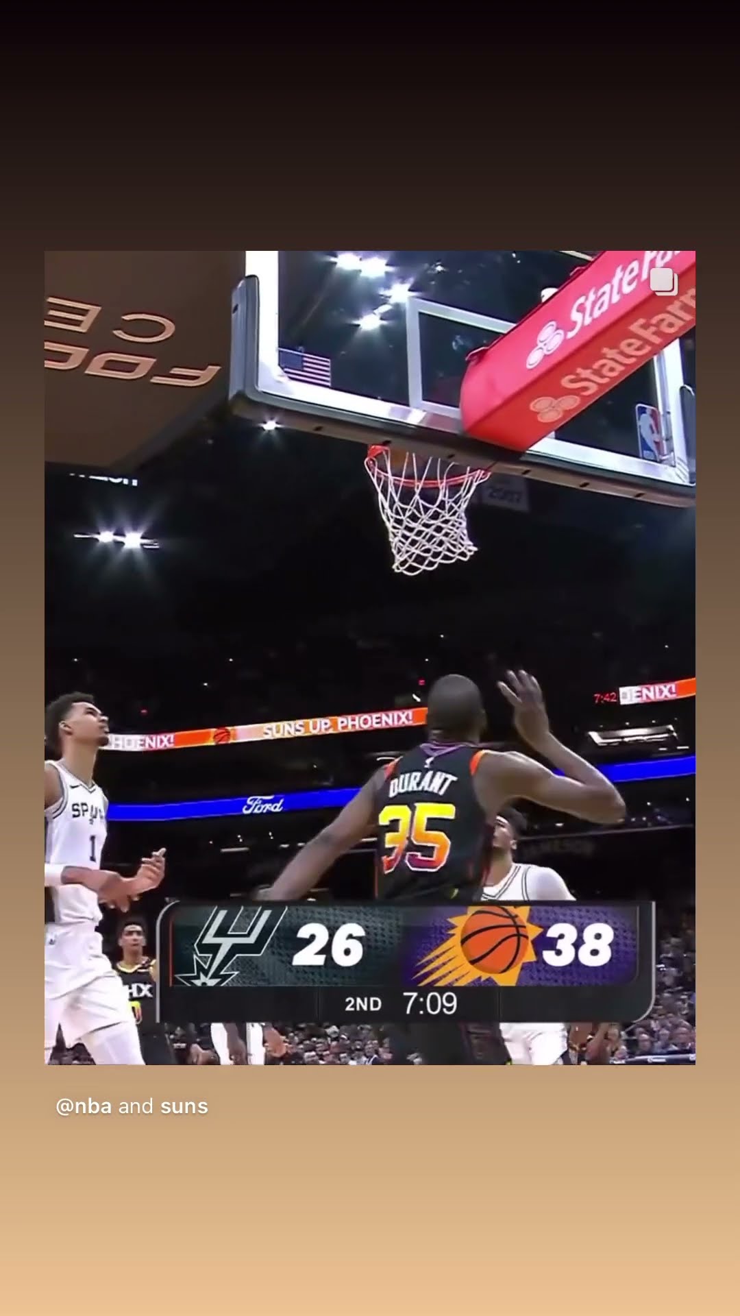 Made him two step #hoodnews #kevindurant #victorwembanyama #basketball #omg #how #wow #wtf #sports