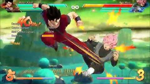 DBFZ - Adult Gohan w/ Beam Assist 1 Bar Combos