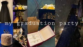 فلوق حفل التخرج 🎓|my graduation party