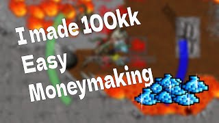 I made 100kk Gold in Tibia using this moneymaking method