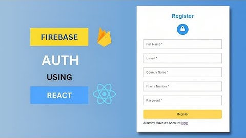 Complete Firebase Authentication With React | Firebase Auth Using React | #firebase #authentication
