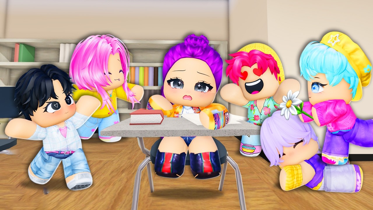 BABY RUMI HAS 5 CRAZY BOY CLASSMATES in Roblox! (Kpop Demon Hunters)