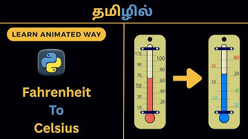 Fahrenheit to Celsius Conversion Python Program In Tamil | Learn Animated Way | Easy To Understand