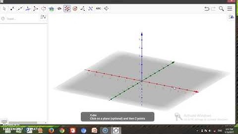 Tutorial membuat kubus di Geogebra