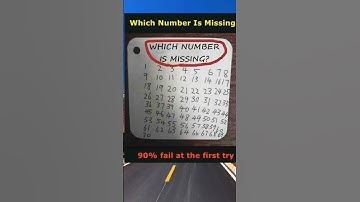 Which Number is Missing? || 90% Fail ||😱😱😱🔥🔥😎😎😎😉😉 #youtube #trending #viral #shorts