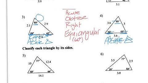 4-1 Classifying Triangles Notes video