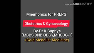 Mnemonics for Obstetrics & Gynaecology PREPG.👨‍⚕️ screenshot 2