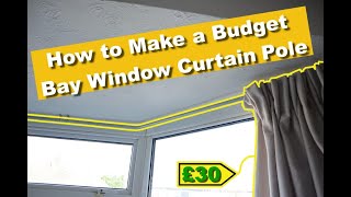 How To Make A Budget Bay Window Curtain Pole From Copper Pipe