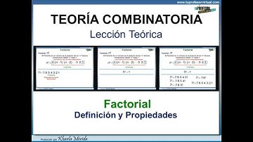 TEORÍA COMBINATORIA. Factorial. Interpretación Práctica