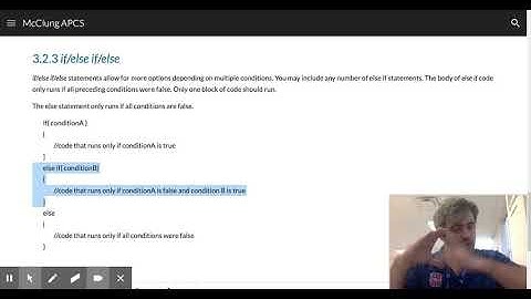 McClung APCS - 3.2.3 if/else if/else