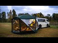 【車中泊】薪ストーブと美味しい料理に癒されるソロキャンプ | ハイエース | cozy camping | ASMR