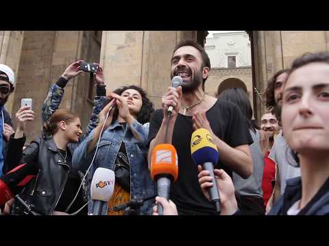 აქცია რუსთაველზე - „ჩვენი თავისუფლებისთვის“ 3/9