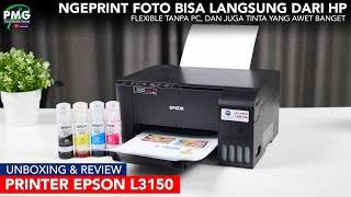 Printer jaman now yang anti repot! bisa print foto dari HP - Unboxing & Review Printer Epson L3150