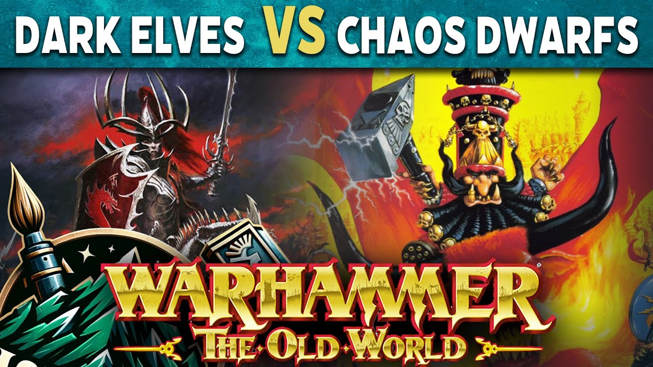 Dark Elves vs Chaos Dwarfs Warhammer The Old World Live Battle Report ...