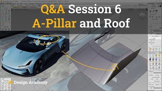 Celebrity Autodesk Alias Tutorials I Q&A Session 6 - How to Build Polestar O2 A-Pillar and Roof Wealth