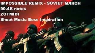 [Black MIDI] Red Alert 3 - Soviet March IMPOSSIBLE REMIX!! 90.4K notes