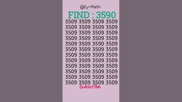 Logically point out 3590 in 10 seconds! #fyp #fypviral #fypyoutube #iqtest #shorts