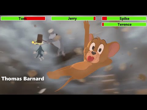 Tom and Jerry (2021) Hotel Lobby Battle with healthbars