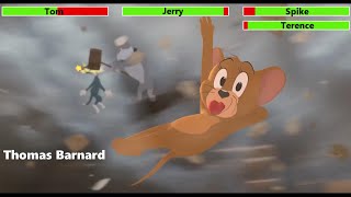 Tom and Jerry (2021) Hotel Lobby Battle with healthbars Resimi