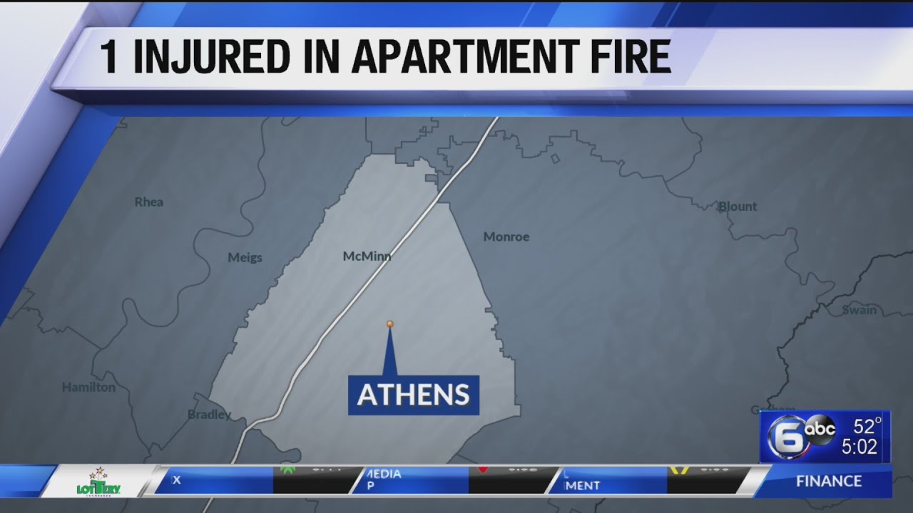 Person injured in Athens apartment fire - YouTube