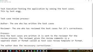 Integration testcase, Test case review process, RTM and  regression testing