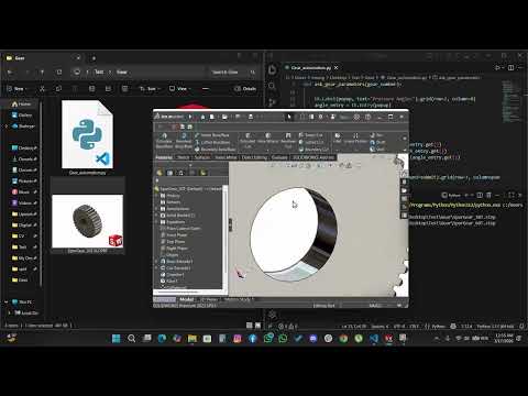 Automating Spur Gear Generation in SolidWorks using Python