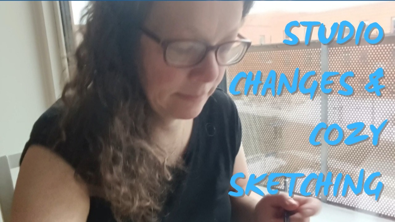 Artist vlog | quiet days of studio renovations and drawing my home region