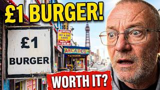 We Try The Famous £1 Burger In Blackpool