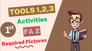 Formative assessment 2 | 1st Class | TELUGU ENGLISH MATHS | Tools 1 2 3 | Activities | Pictures
