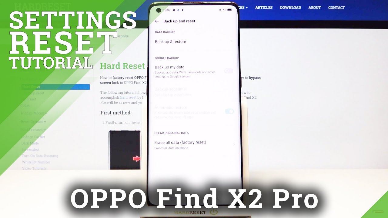 How to Reset System Settings in OPPO Find X2 Pro – Reset Customizations