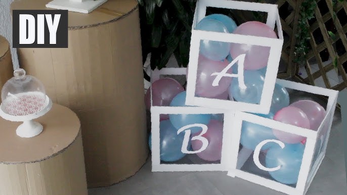 Cubos o cajas transparentes para decoración de fiestas