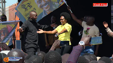 Min Phionah Nyamutoro Joins Husband Kenzo On Stage While Performing For President Museveni In Kitgum