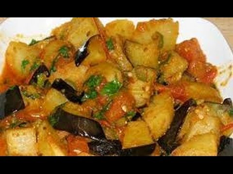 Spicy Aloo Baingan (Brinjal) Ki Sabji | Potato Eggplant vegetable Recipe