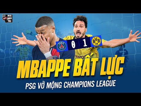 PSG 0 -1 DORTMUND: MBAPPE BẤT LỰC, GÃ NHÀ GIÀU NƯỚC PHÁP CHÍNH THỨC VỠ MỘNG CHAMPIONS LEAGUE