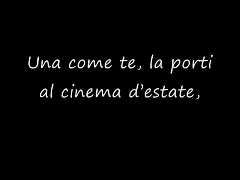 Una come te lyrics