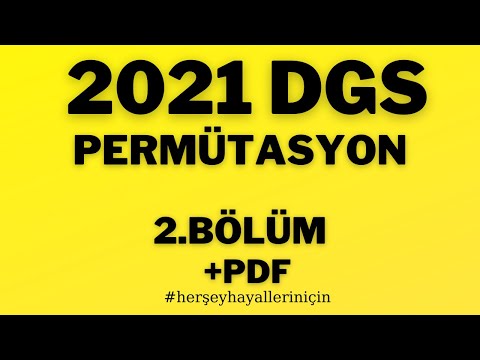 2021 DGS- PERMÜTASYON