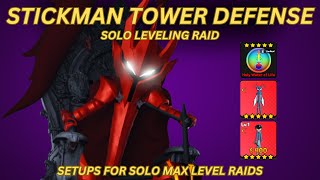 Stickman Tower Defense - How I Solo'd the Max Level Solo Leveling Raid screenshot 5
