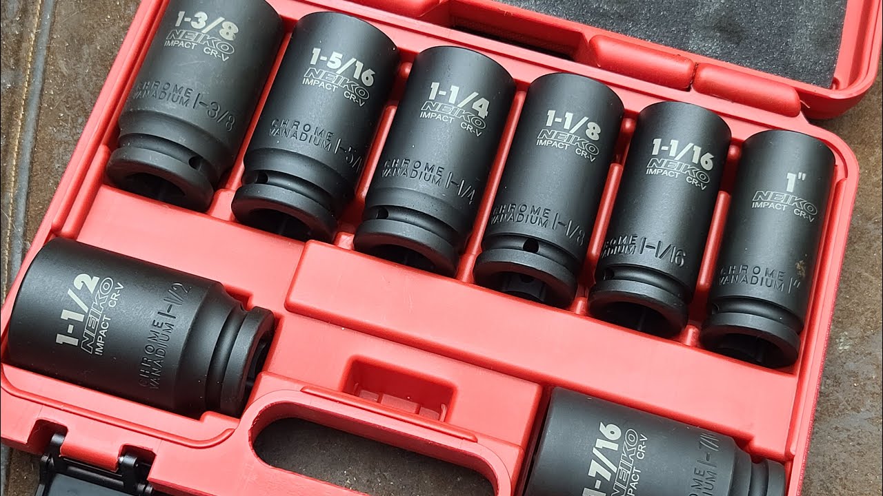 Neiko 3/4" Drive Deep Well Impact Socket Set Review - YouTube