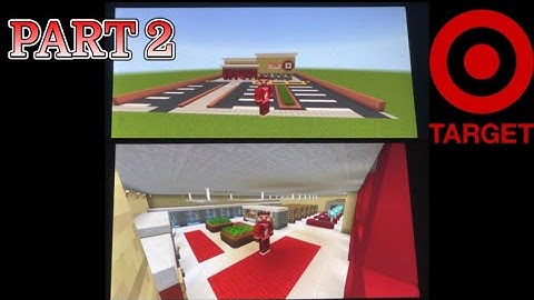 Minecraft Tutorial: How To Build A Target (Store) Part 2 (Exterior Part 2 & Interior) W/ NMG