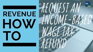 Request a low-income Wage Tax refund online