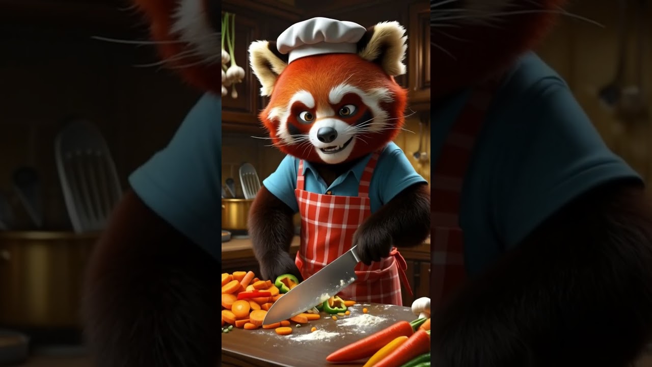 Red Panda’s Cozy Cooking Day in the Cutest Way! 