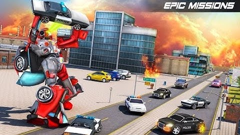 Futuristic Car Robot Rampage Android Gameplay HD