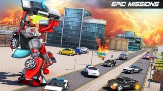 Futuristic Car Robot Rampage Android Gameplay HD screenshot 3