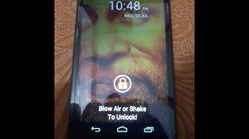 Blow Air  Shake to Unlock Super cool App for any Android Phone : Canvas 4 App