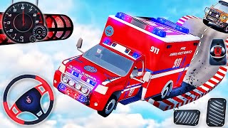 Ambulance Stunt Van Racing - Impossible Tracks Car Driving Simulator - Android GamePlay #2 screenshot 5