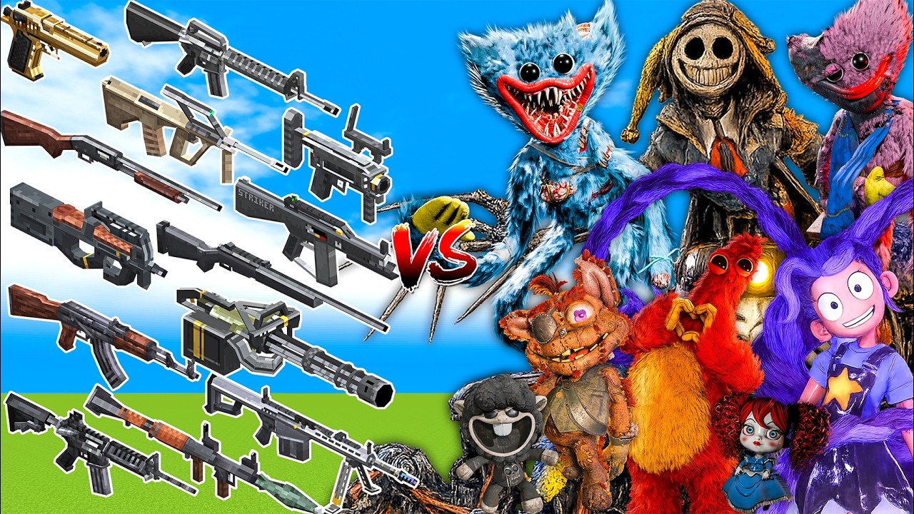 What TaCZ Gun can DEFEAT The Most New Poppy Playtime Chapter 5 Bosses in a Row?