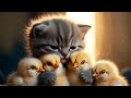 Coco the Kitten Meets Tiny Chicks 🐱🐥 | Funniest & Cutest Moments Ever (Ultra Realistic)